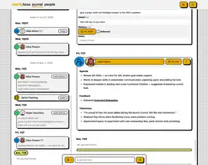 ClarityBoss journal view screenshot