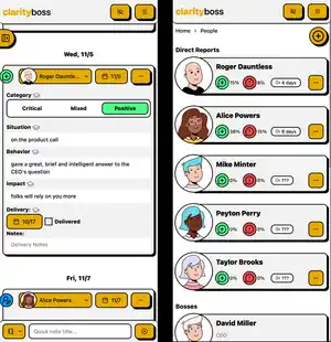 ClarityBoss mobile view screenshot