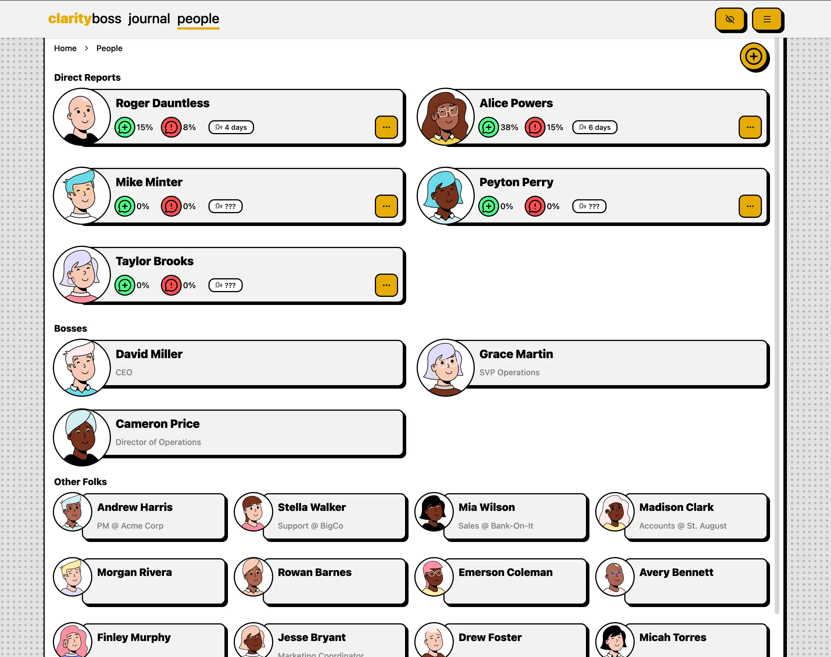 ClarityBoss people view screenshot