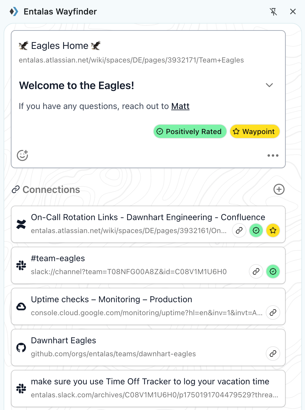 Browser side panel showing bookmarks organized in folders
